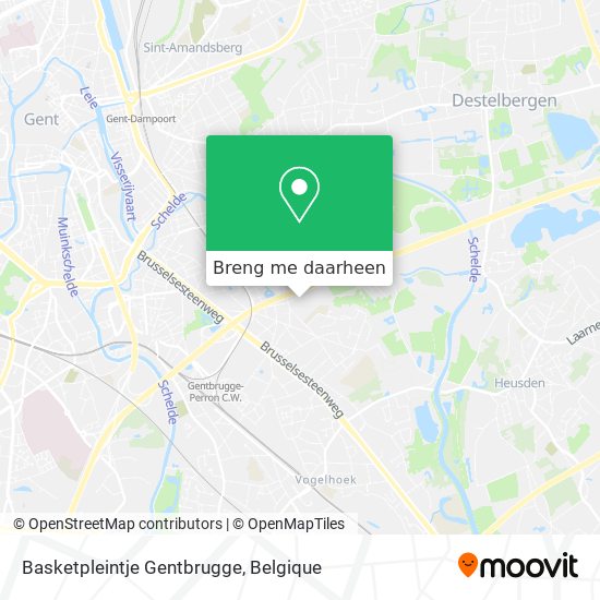 Basketpleintje Gentbrugge kaart