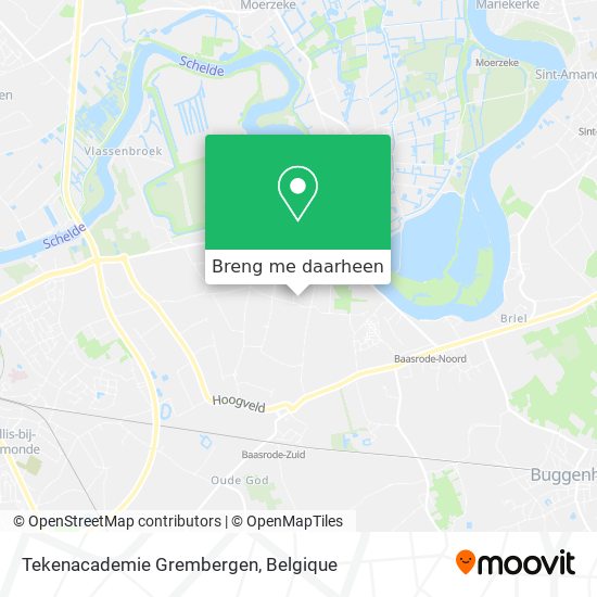 Tekenacademie Grembergen kaart