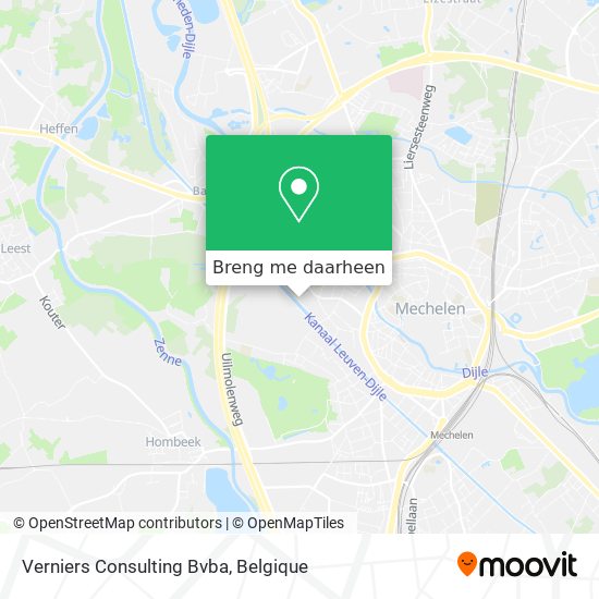 Verniers Consulting Bvba kaart