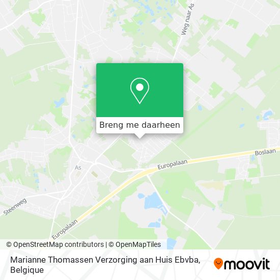 Marianne Thomassen Verzorging aan Huis Ebvba kaart