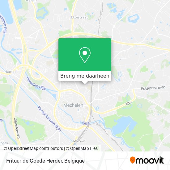 Frituur de Goede Herder kaart