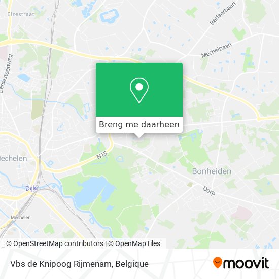 Vbs de Knipoog Rijmenam kaart