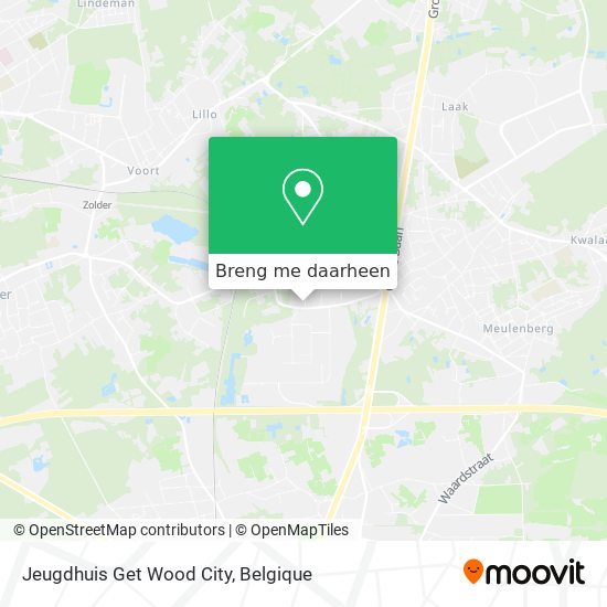 Jeugdhuis Get Wood City kaart