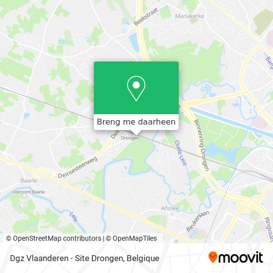 Dgz Vlaanderen - Site Drongen kaart