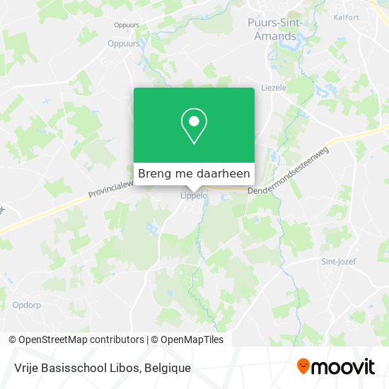 Vrije Basisschool Libos kaart
