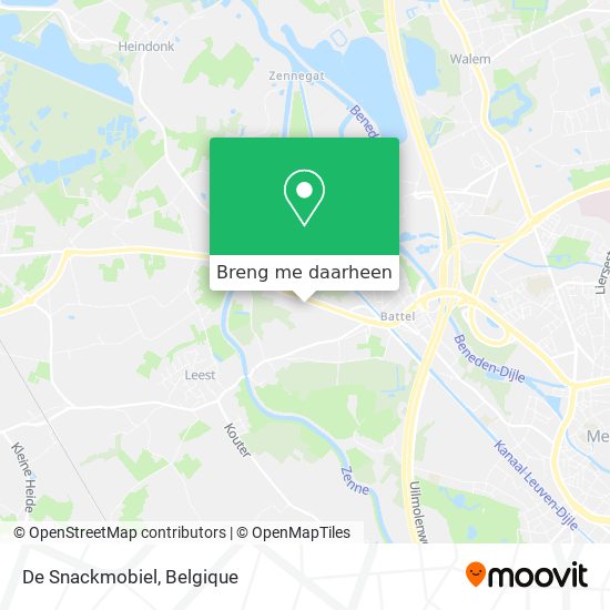 De Snackmobiel kaart