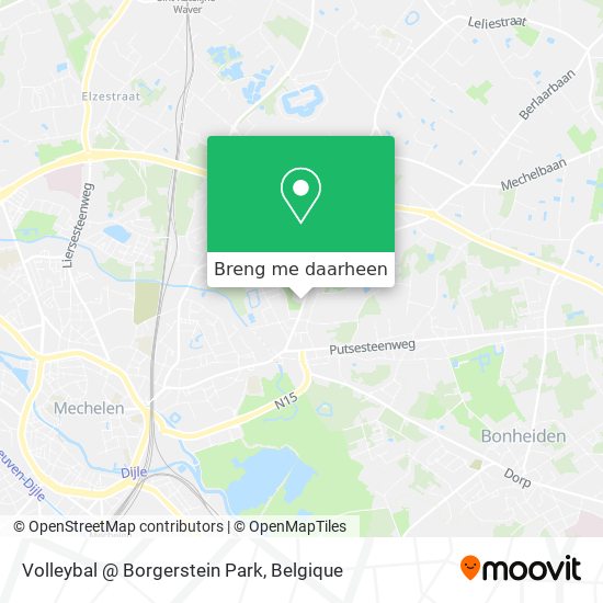 Volleybal @ Borgerstein Park kaart
