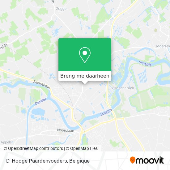 D' Hooge Paardenvoeders kaart