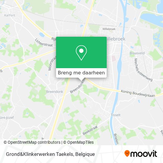 Grond&Klinkerwerken Taekels kaart