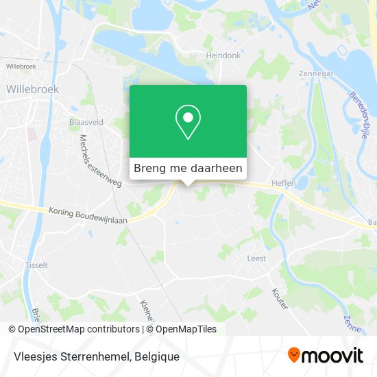 Vleesjes Sterrenhemel kaart