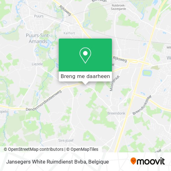 Jansegers White Ruimdienst Bvba kaart