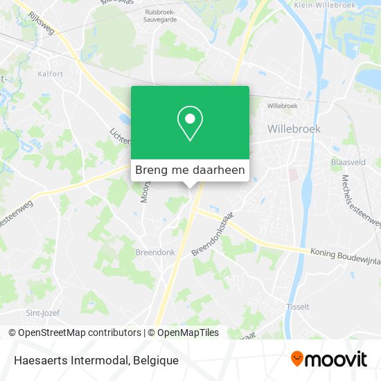 Haesaerts Intermodal kaart