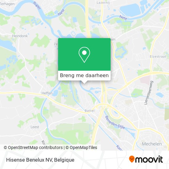 Hisense Benelux NV kaart