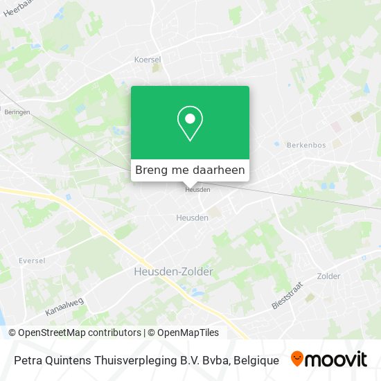 Petra Quintens Thuisverpleging B.V. Bvba kaart