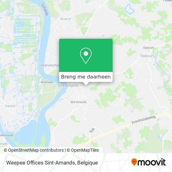 Weepee Offices Sint-Amands kaart