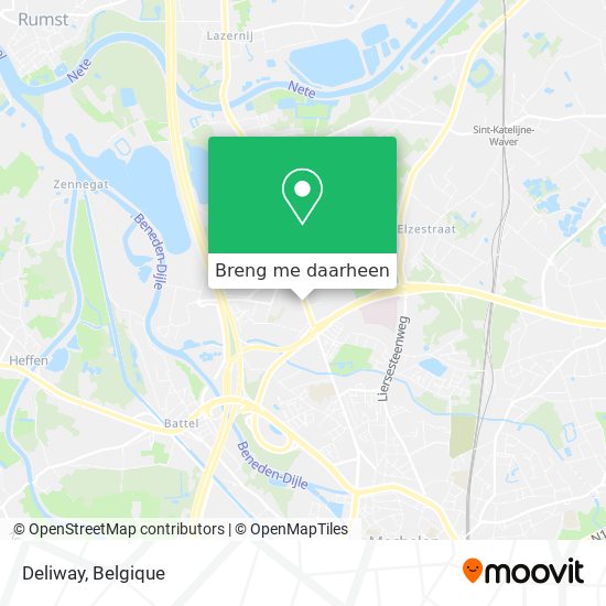 Deliway kaart