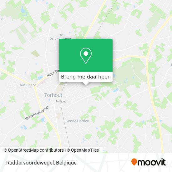 Ruddervoordewegel kaart