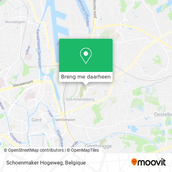 Schoenmaker Hogeweg kaart