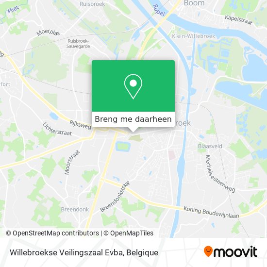 Willebroekse Veilingszaal Evba kaart