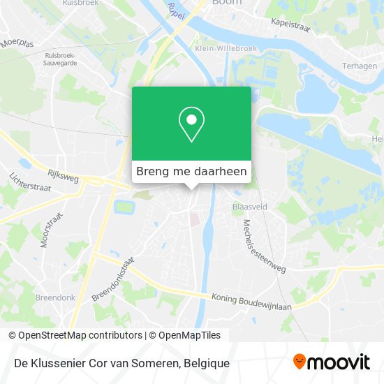 De Klussenier Cor van Someren kaart