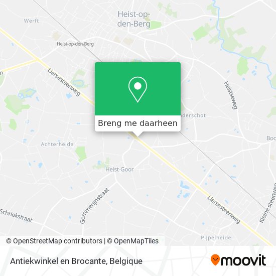 Antiekwinkel en Brocante kaart