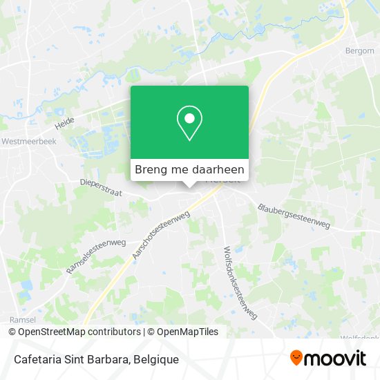 Cafetaria Sint Barbara kaart