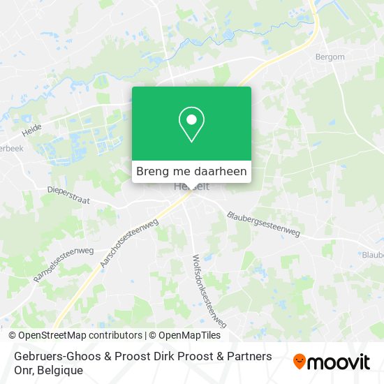 Gebruers-Ghoos & Proost Dirk Proost & Partners Onr kaart