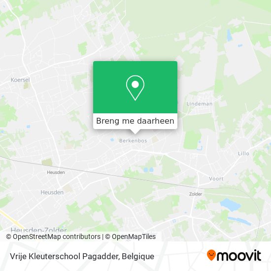 Vrije Kleuterschool Pagadder kaart