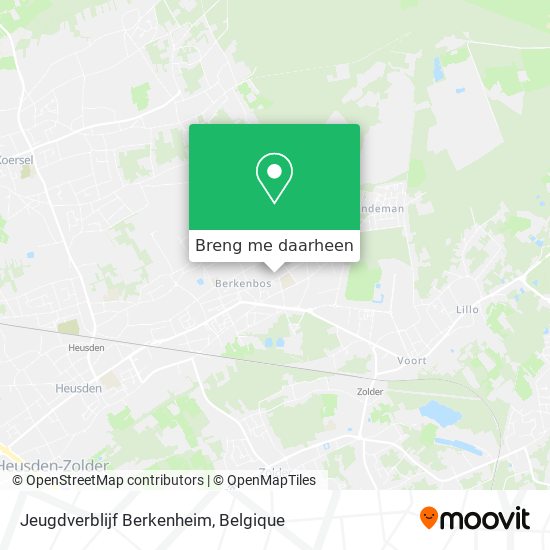 Jeugdverblijf Berkenheim kaart