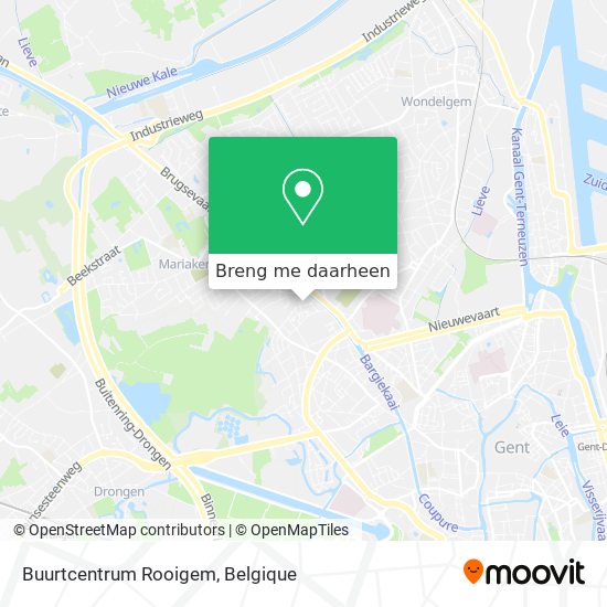 Buurtcentrum Rooigem kaart