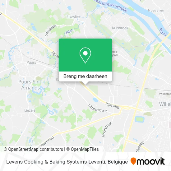 Levens Cooking & Baking Systems-Leventi kaart