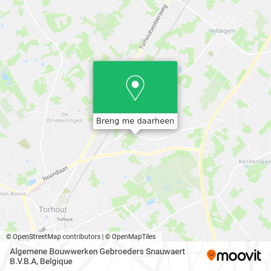 Algemene Bouwwerken Gebroeders Snauwaert B.V.B.A kaart