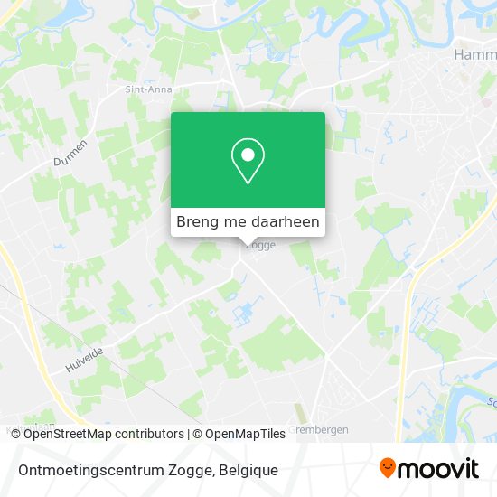 Ontmoetingscentrum Zogge kaart