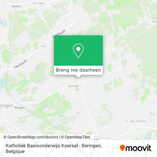 Katholiek Basisonderwijs Koersel - Beringen kaart