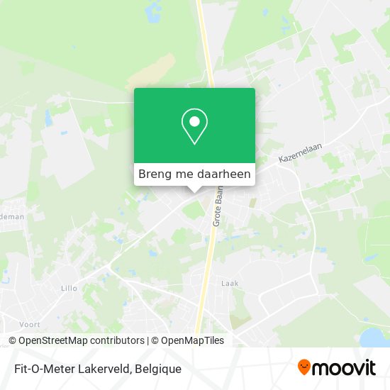 Fit-O-Meter Lakerveld kaart