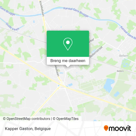 Kapper Gaston kaart