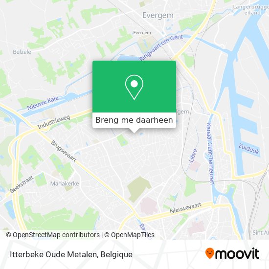 Itterbeke Oude Metalen kaart