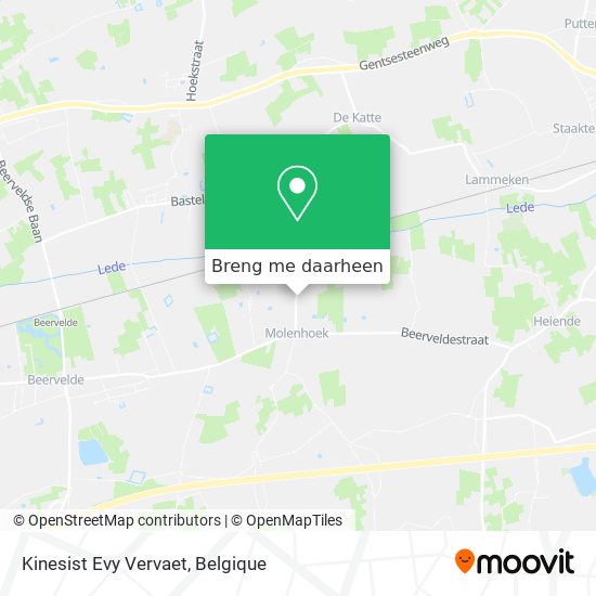 Kinesist Evy Vervaet kaart