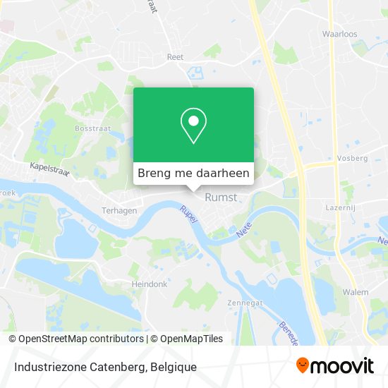 Industriezone Catenberg kaart