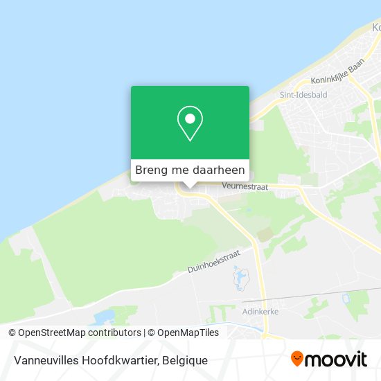 Vanneuvilles Hoofdkwartier kaart