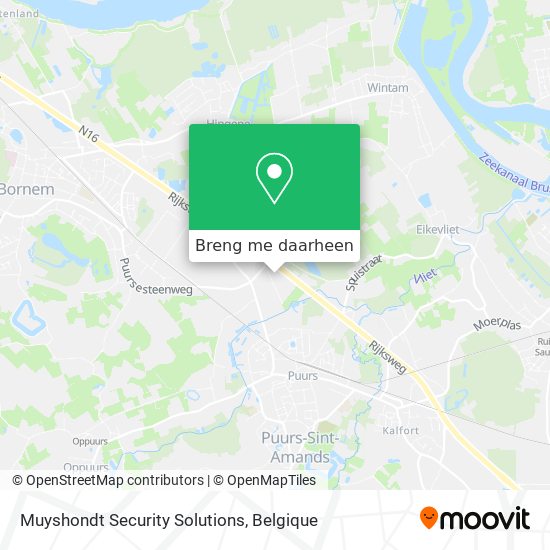 Muyshondt Security Solutions kaart