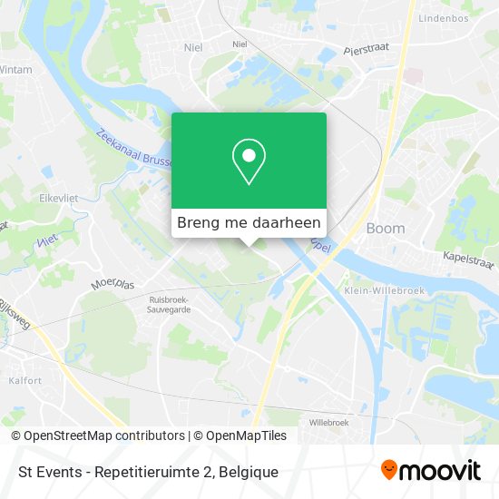 St Events - Repetitieruimte 2 kaart