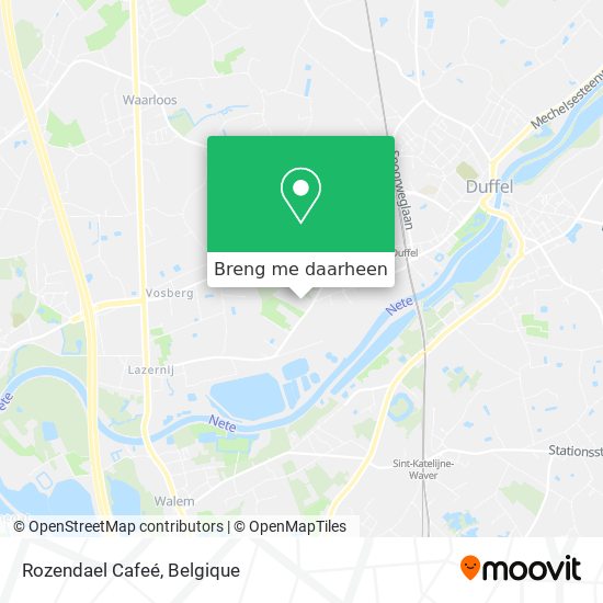 Rozendael Cafeé kaart