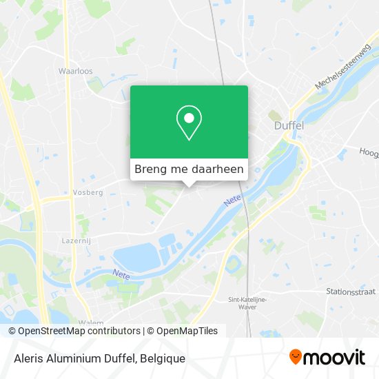 Aleris Aluminium Duffel kaart