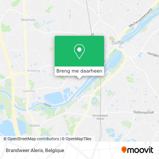 Brandweer Aleris kaart