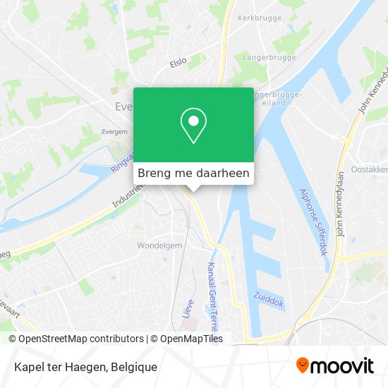 Kapel ter Haegen kaart