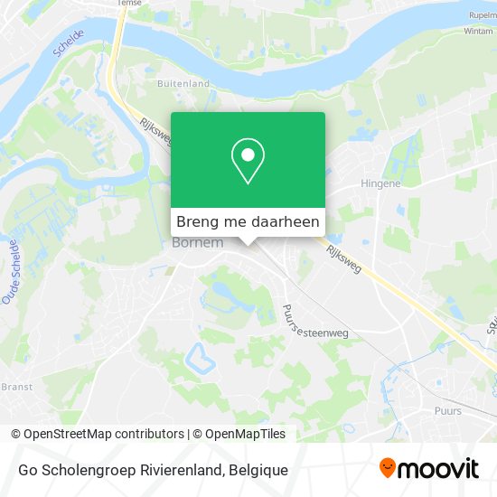 Go Scholengroep Rivierenland kaart