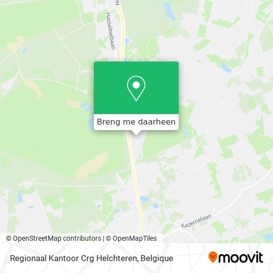 Regionaal Kantoor Crg Helchteren kaart