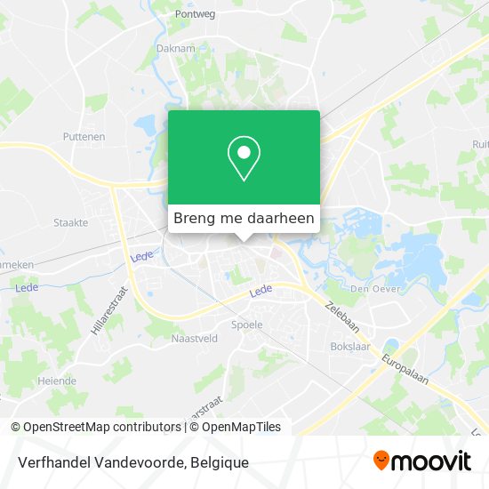 Verfhandel Vandevoorde kaart