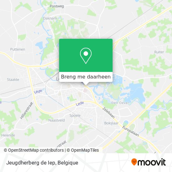 Jeugdherberg de Iep kaart